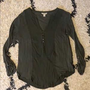 Midi sleeve olive green tunic